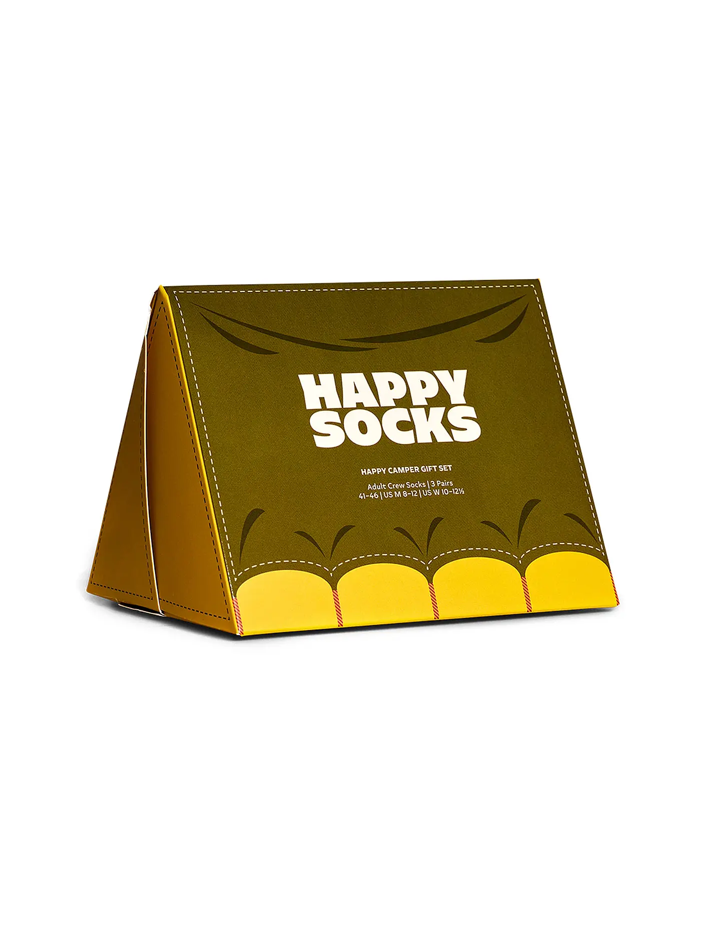 HAPPY SOCKS | Damen Socken 36-40 HAPPY CAMPER 3-er Pkg dark green | 
